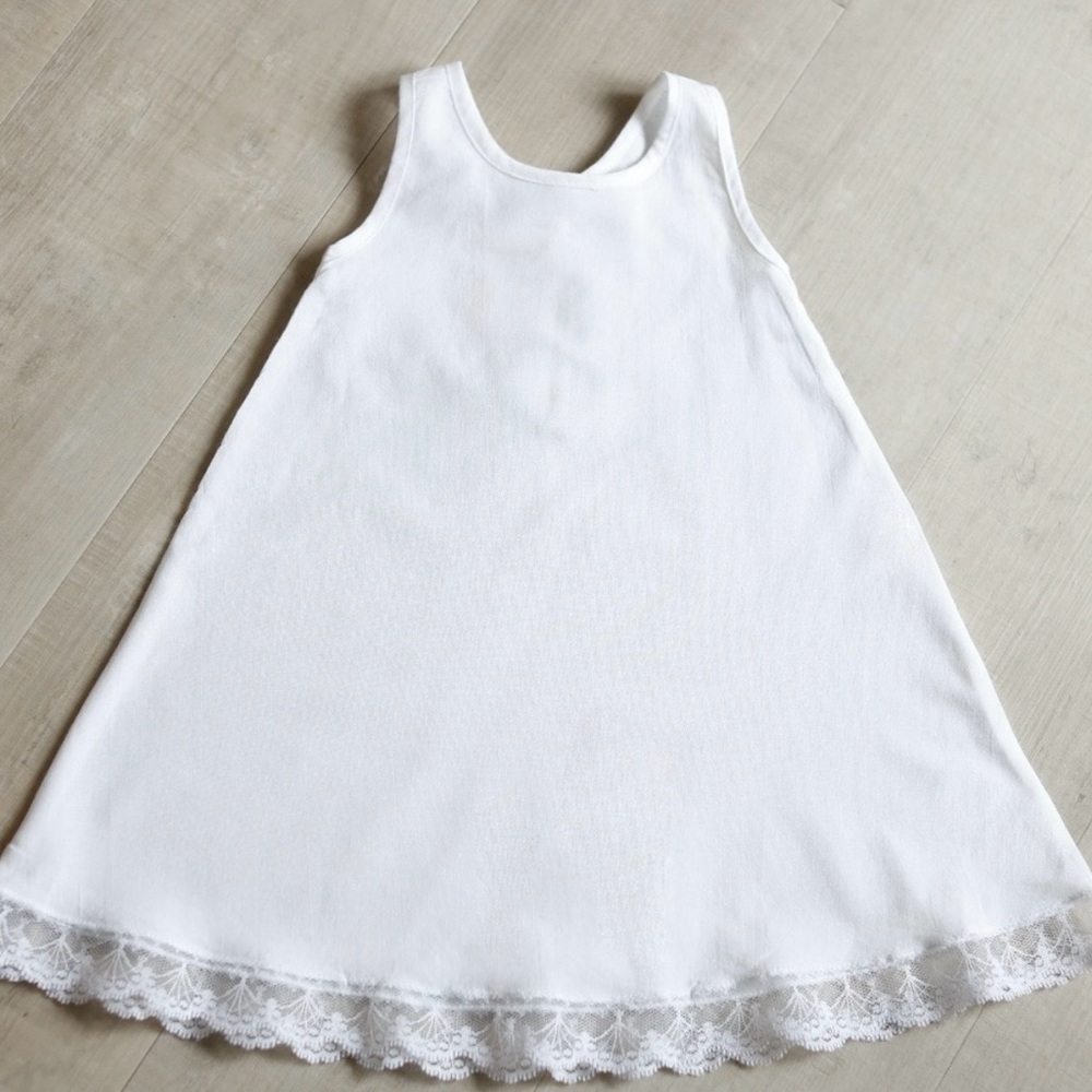 Strasburg Girl's/Infant White Slip With Lace Size 6 Months NWOT
